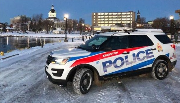 A Kingston police vehicle 