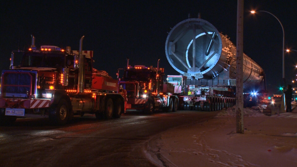 Large load hits Alberta highways 