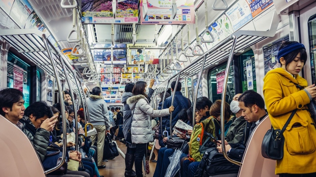 Kết quả hình ảnh cho Tokyo Metro aims to ease morning rush hour overcrowding — with free soba and tempura