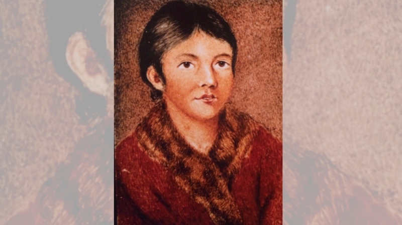 Mary March, also known by her Indigenous name as Demasduit, one of the last Beothuk, is shown in this painting by Lady Hamilton. The remains of two people from a now-extinct Newfoundland First Nation will be returned to Canada after being held in Scotland for almost two centuries. (THE CANADIAN PRESS/HO-Library and Archives Canada)