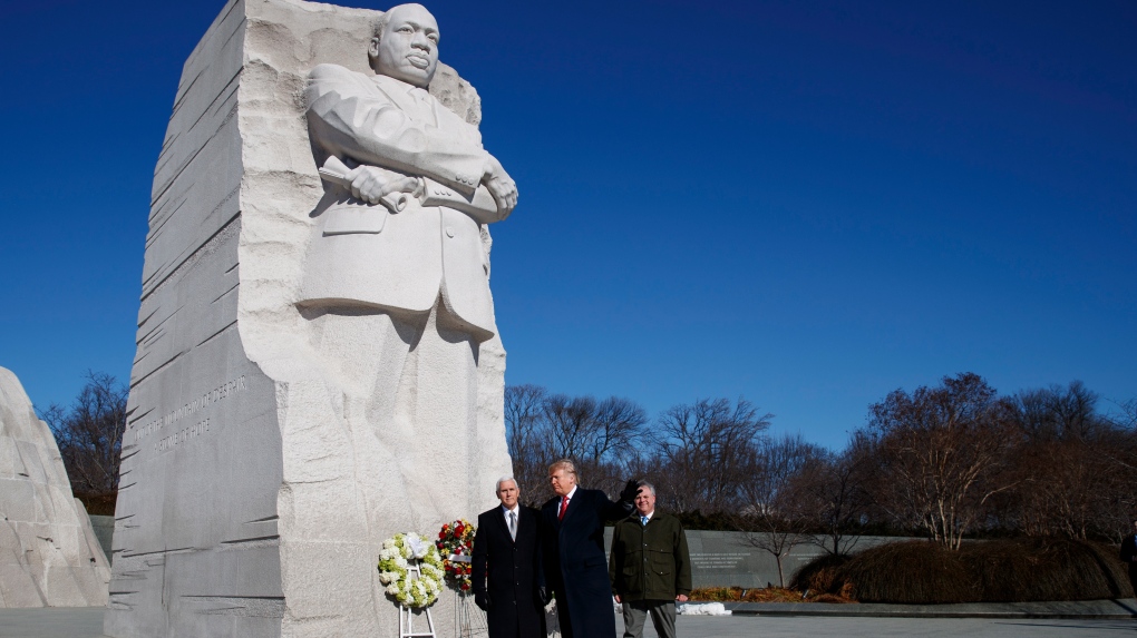 Trump visits MLK Jr. Memorial