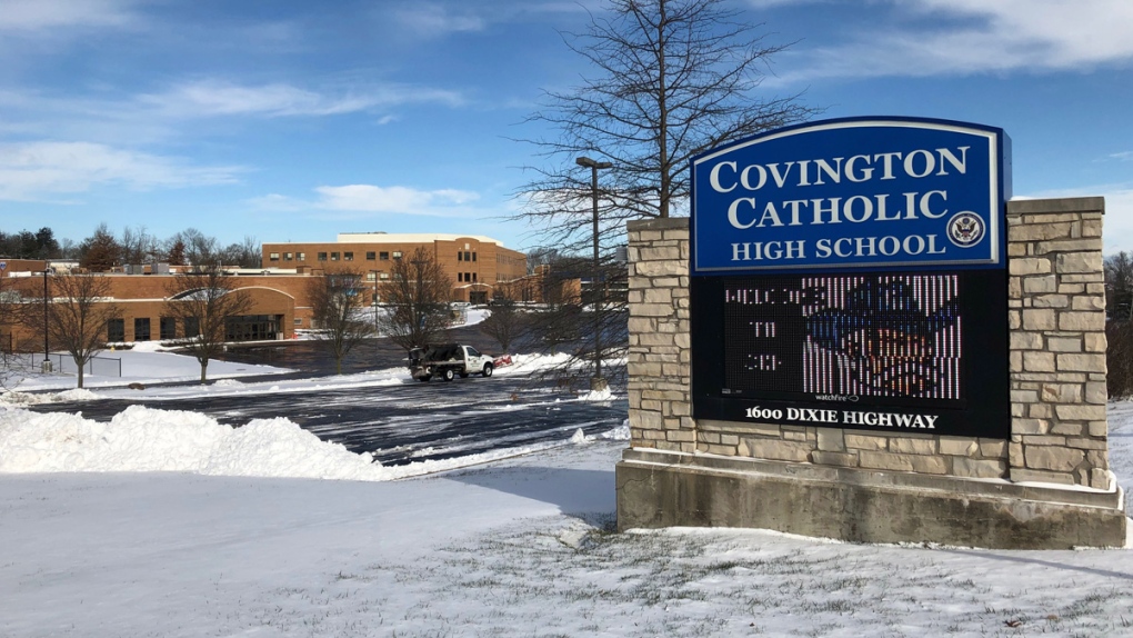 Outside Covington Catholic High School