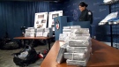 Toronto police unveil the results of a drug investigation dubbed "Project Sparta" on January 25, 2019. 