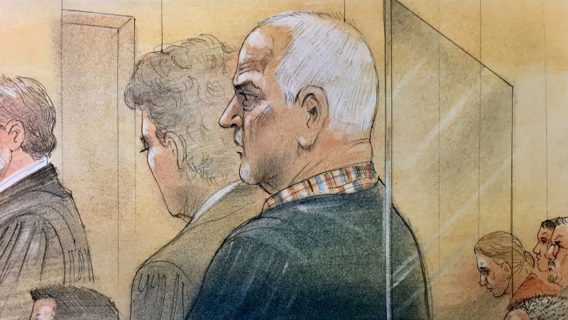 Bruce McArthur is pictured in this court sketch from Jan. 29, 2019.