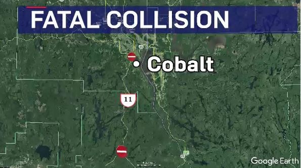 Fatal collision on Highway 11 in Cobalt