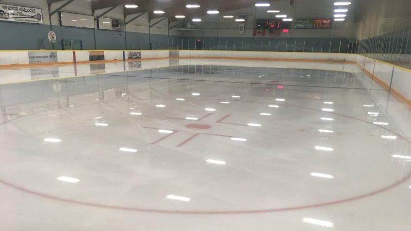 An unexpected equipment failure has closed one of the ice pads at the Forest Glade Arena in Windsor, Ont., on Tuesday, Feb. 5, 2019. (Chris Campbell / CTV Windsor)