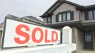 A sold sign sits outside a home in St. Thomas (Bryan Bicknell / CTV London)