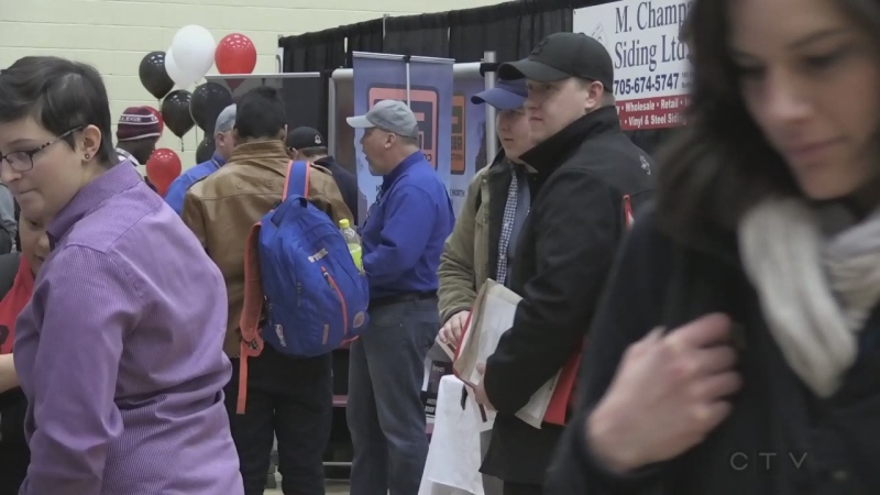 Hundreds of job seekers and businesses looking to connect packed a career fair hosted by Sudbury’s Cambrian College. Matt Ingram reports.