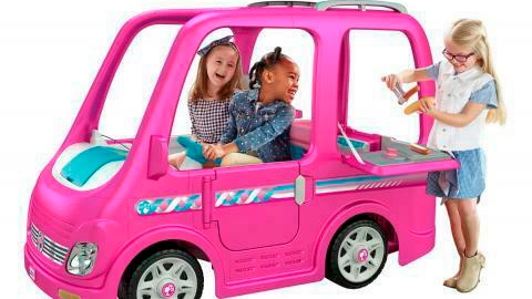 This image taken from the Consumer Product Safety Commission shows Power Wheels Barbie Dream Campers by Fisher-Price. (Consumer Product Safety Commission via AP)