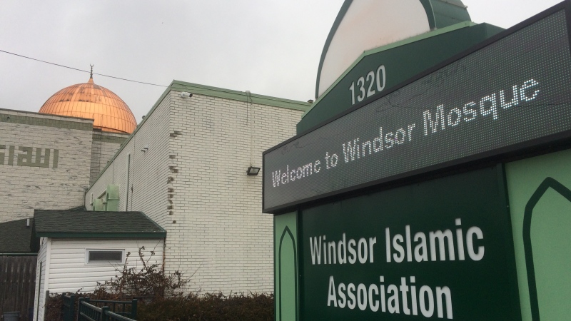 Windsor Mosque in Windsor, Ont., on Tuesday, Feb. 5, 2018. (Michelle Maluske / CTV Windsor) 