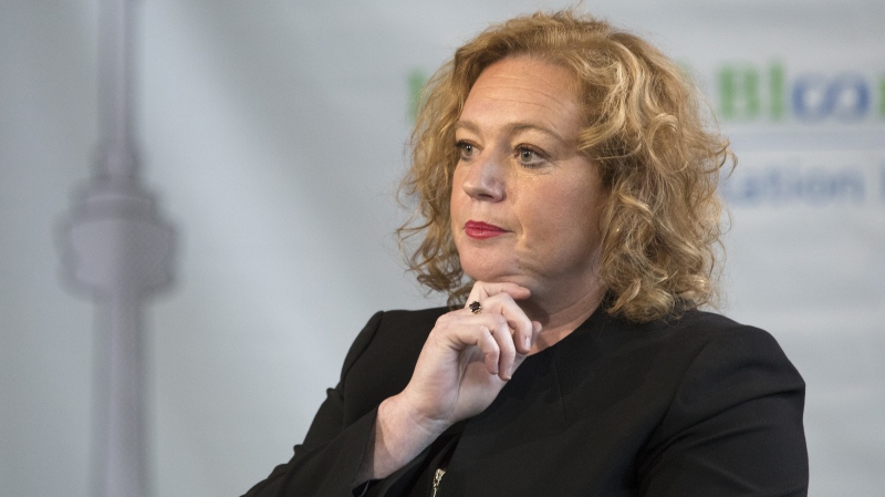 Lisa MacLeod Ontario's Minister of Children, Community and Social Services, looks on during an announcement in Toronto, on Wednesday, February 6, 2019. THE CANADIAN PRESS/Chris Young