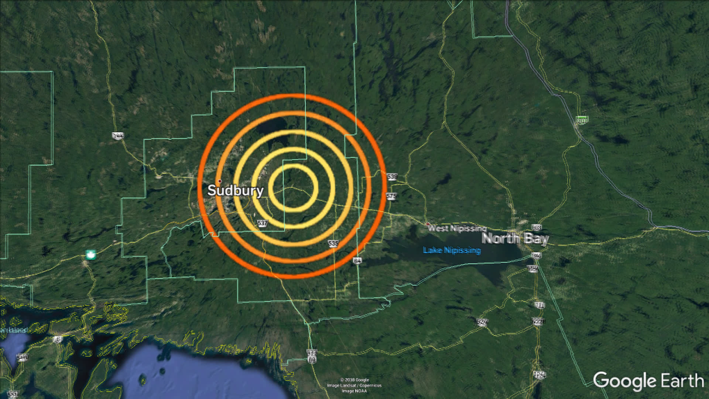 Sudbury 2.9 magnitude earthquake