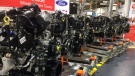 The new Ford V8 7.3 litre engine built in Windsor. (Stefanie Masotti / CTV Windsor)