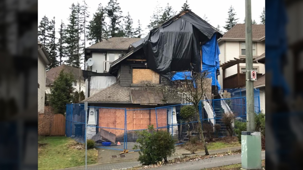 port moody burned home for sale
