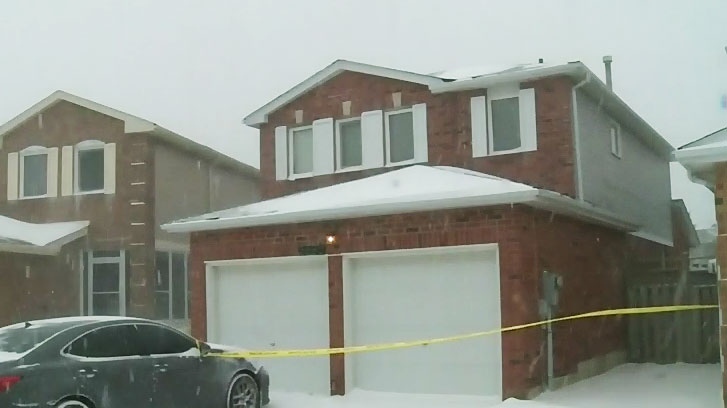 Peel police investigating a homicide at a home in Mississauga on Feb. 12, 2019. 