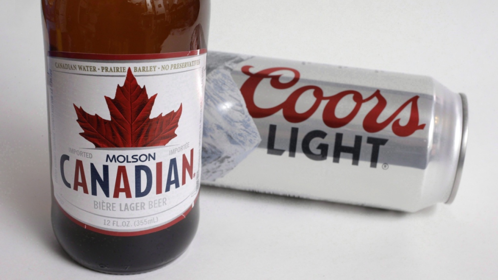 Molson Canadian and Coors Light beers