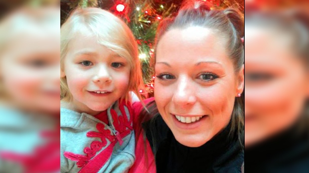 A photo of Amber McFadden and her daughter.