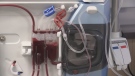 A dialysis machine is seen at Barrie's Royal Victoria Regional Health Centre on Tues, Feb 12, 2019 (CTV News/Mike Walker)