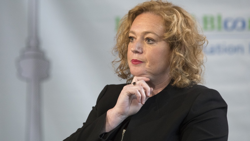 Lisa MacLeod Ontario's Minister of Children, Community and Social Services, looks on during an announcement in Toronto, on Wednesday, February 6, 2019. THE CANADIAN PRESS/Chris Young