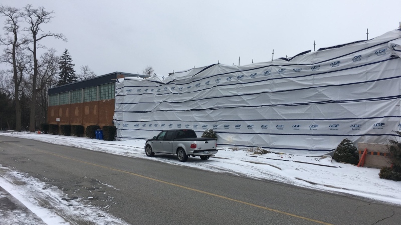 The former YMCA building is turning into La Residence at 242 King St E in Chatham, Ont., on Thursday, Feb. 14, 2019. (Chris Campbell / CTV Windsor) 