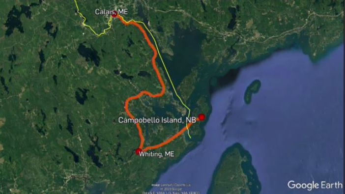 Residents of Campobello Island have to take a long detour to get back to Canada since they lost ferry service more than a year ago.