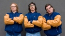 The Hanson Brothers, actors in the Slapshot movie series, (left to right) Dave Hanson, Steve Carlson and Jeff Carlson pose for a photo in Toronto, on Monday November 24, 2008. THE CANADIAN PRESS/Chris Young