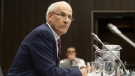 Clerk of the Privy Council Michael Wernick waits to appear before the Justice Committee meeting in Ottawa, Thursday February 21, 2019. THE CANADIAN PRESS/Adrian Wyld
