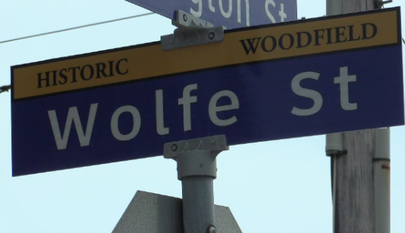 Wolfe Street sign in London, Ont.