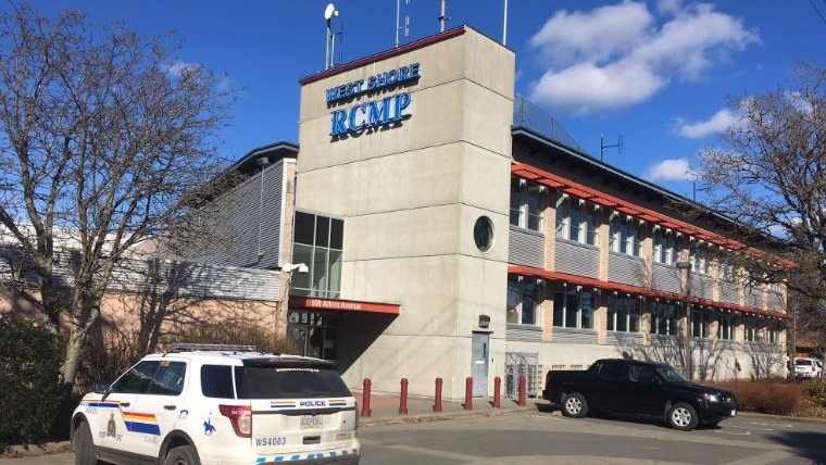 The West Shore RCMP detachment is shown, Thursday, Feb. 28, 2019. (CTV News) 