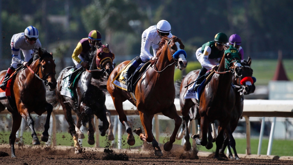The Santa Anita Derby horse race