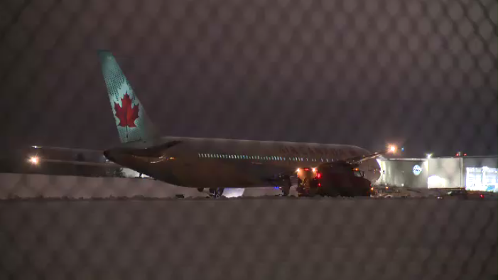 Air Canada plane slides off the runway in Halifax
