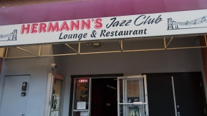 The outside of Hermann's Jazz Club in Victoria on March 5, 2019. (CTV News)