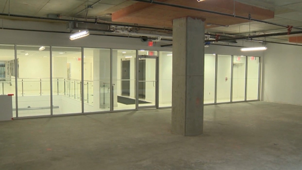 Vacant office space in downtown Calgary