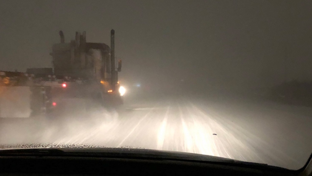 QEII adverse driving conditions - March 7, 2019