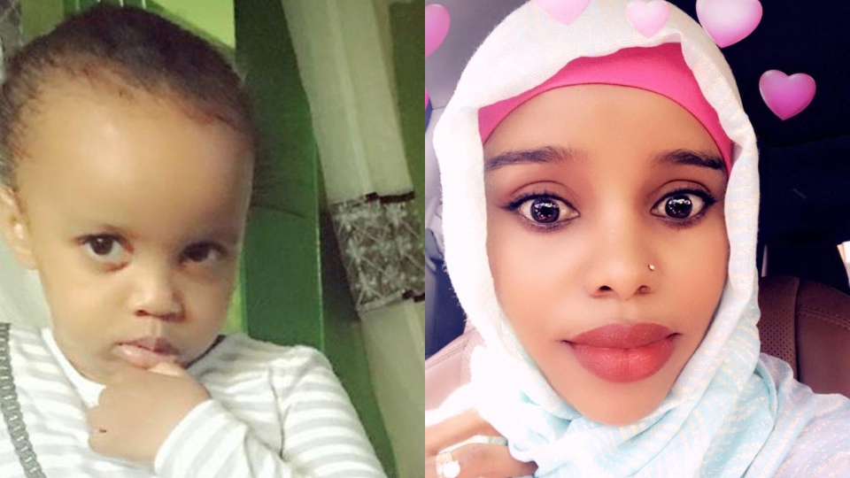 Amina Ibrahim Odowaa and daughter