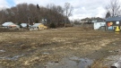 Prespa Group is planning condos on this 1.5-acre parcel of vacant land at 146-156 William Street in Port Stanley, Ont., Monday, March 11, 2019. (Brent Lale / CTV London)
