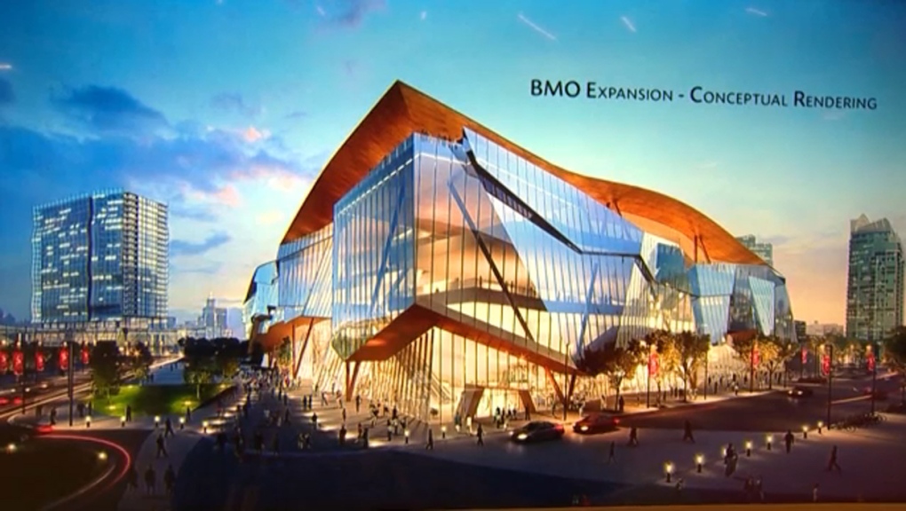 Artist rendering of BMO Centre expansion 