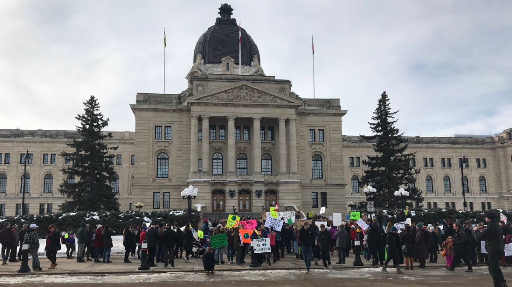 Regina student climate protest