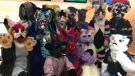 A group of furries at an event in Regina on Mar. 15, 2019. (Cally Stephanow/CTV Regina)