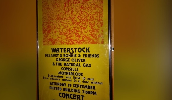 A poster for Waterstock at UW