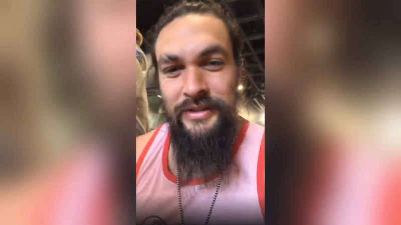 Jason Momoa stops for a meal at Marutama Ra-men in Vancouver's West End. (Instagram) 