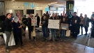 Students across the province are protesting changes to tuition funding, including at the University of Guelph. (Jeff Pickel / CTV Kitchener)
