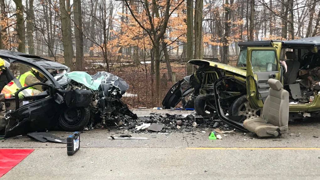 The aftermath of a serious crash
