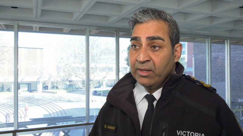 The staffing shuffle is required to accommodate for frontline officers who cannot work due to injuries, according to VicPD Chief Del Manak. (CTV Vancouver Island)
