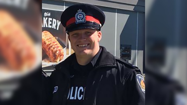 London police Const. Travis Buckle is seen in this image from Twitter.