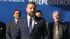 Freedom Conservative Party of Alberta Leader Derek Fildebrandt on the campaign trail, Saturday, March 30, 2019.