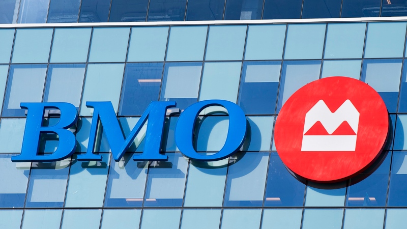 The BMO Bank of Montreal logo is seen on the BMO Nova Centre, housing their Atlantic Canadian headquarters and support services, in Halifax on Tuesday, April 2, 2019. THE CANADIAN PRESS/Andrew Vaughan