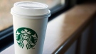 A Starbucks cup is seen in Halifax on Tuesday, March 8, 2011.  (THE CANADIAN PRESS/Andrew Vaughan)