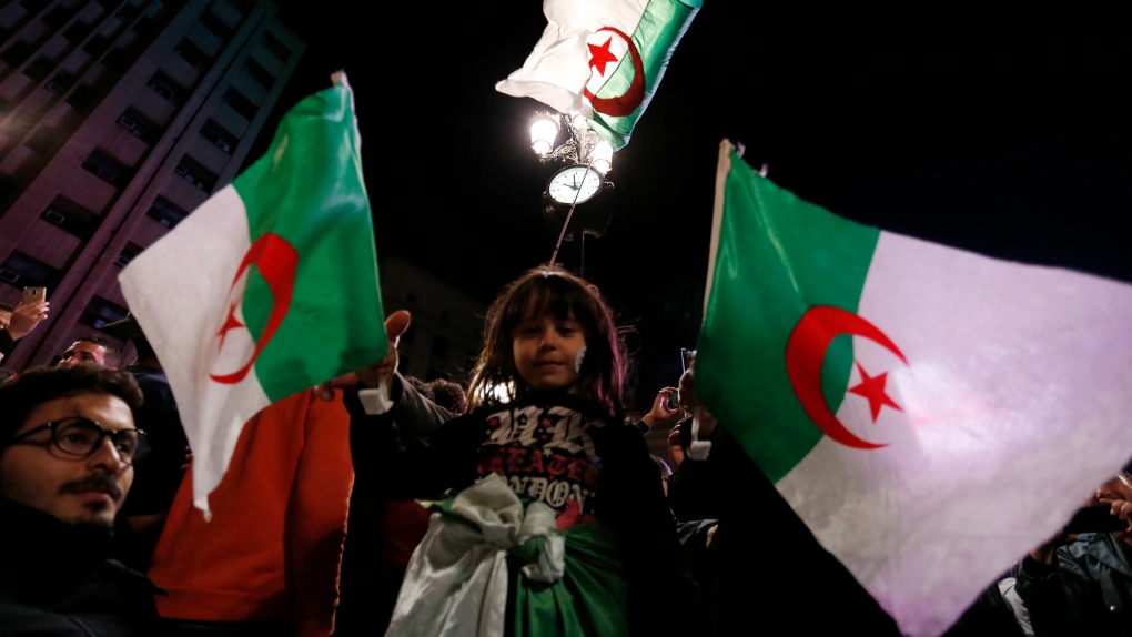 Algerian crowd celebrates