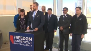 Derek Fildebrandt, leader of the Freedom Conservative Party, announced his party's full election platform on Saturday.
